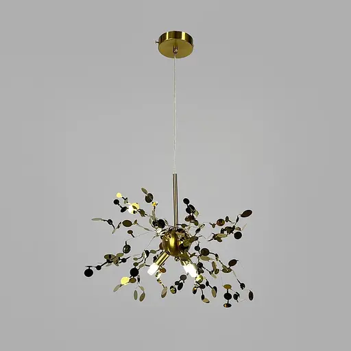 Подвесной латунный светильник из гибких кружочков из металла Ø 40 см | Line F | Ст. 1030-400 AB - фото 7