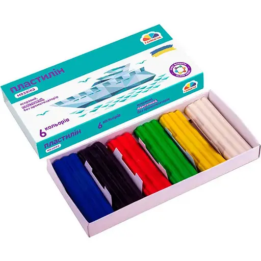 Набор пластилина детского Гамма Мозаика 6х72 г  - фото 2