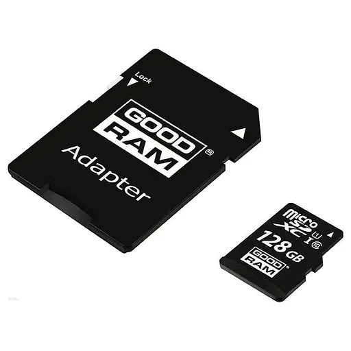 Карта памяти GoodRam 128GB microSDXC UHS-I Class 10 + SD-adapter (M1AA-1280R12) - фото 1