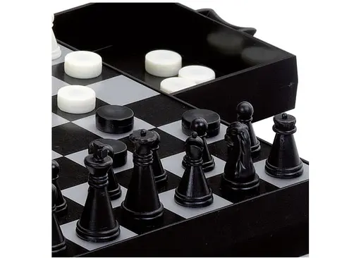 Настільна гра CAYRO Магнітні шахи-шашки-нарди (поле 16х16 см) (440) - фото 2