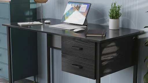 Компьютерный стол Ferrum-decor Гарри 75x140x70 белый ДСП Дуб Сонома Труфель 32мм (FRD-101018) - фото 5