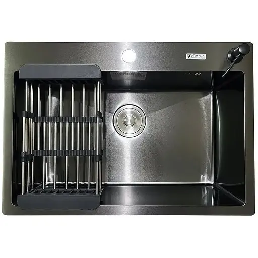 Кухонна мийка Romzha Arta U-600S BL - фото 1