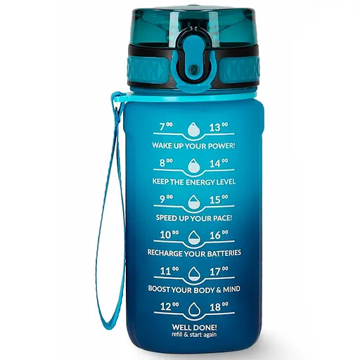 Пляшка для води 4FIZJO спортивна 500 мл 4FJ0629 Sky Blue/Blue (P-5905973400732) - фото 1