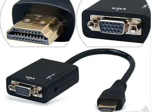 Конвертер Hdmi тато на Vga мама 30 см з аудіо - фото 3