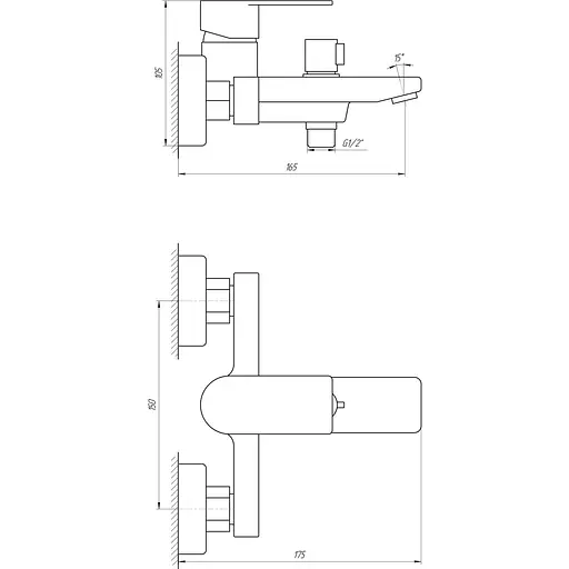 Смеситель для ванны TOPAZ SARDINIA TS 08131-H19N - фото 4