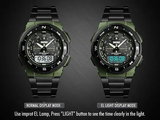 Чоловічий годинник Skmei 1370 Marshal Зелені - фото 6