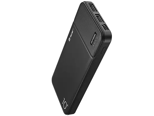 Зовнішній акумулятор Powerbank Tracer 10000mAh 2A тонкий на 2xUSB-порту BK Чорний - фото 7