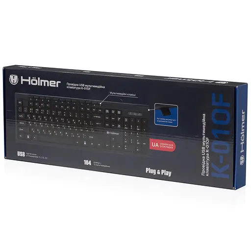 Клавіатура Hölmer дротова офісна мультимедійна (K-01OF) - фото 8