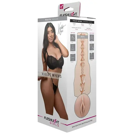 Мастурбатор Fleshlight Girls Violet Myers – Waifu, зі зліпком вагіни, дуже ніжний