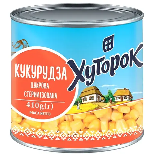 Уценка. Кукуруза Хуторок сахарная 420 г - фото 1