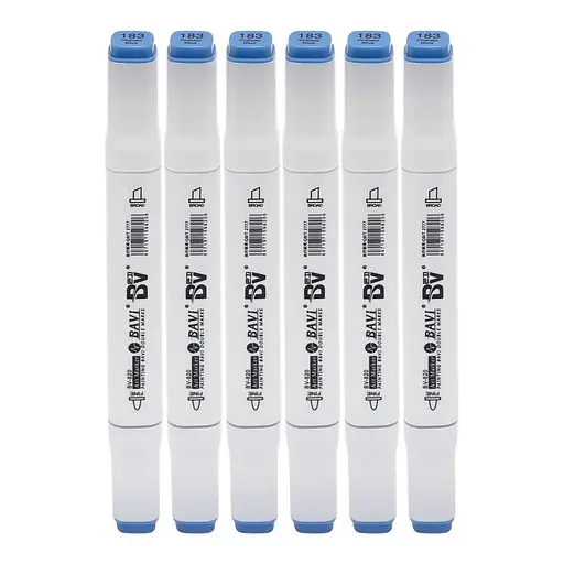 Скетч-маркер двусторонний Bavi №183, на спиртовой основе, 10 шт.