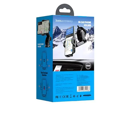 Автодержатель с зажимами Hoco CA76 магнитный автомобильный держатель для мобильного телефона в авто на присоске - фото 6