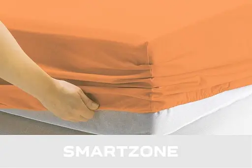 Простирадло на гумці 160х200 см мікрофібра коричневого кольору 327822