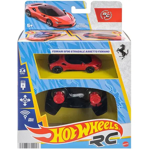 Машинка на радіокеруванні Hot Wheels Ferrari SF90 Stradale Assetto Fiorano 1:64 (JGD09) - фото 5