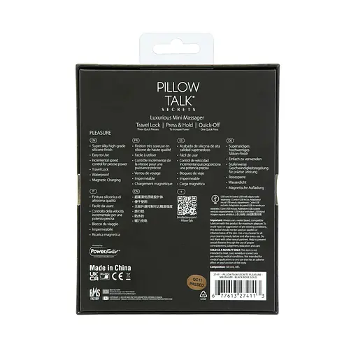 Вібратор Pillow Talk Secrets Pleasure 11.1 см чорний - фото 7
