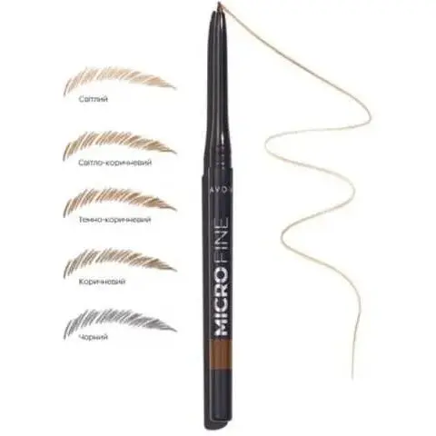 Олівець для точного фарбування брів Avon Brunette/Коричневий 0.13 г - фото 1