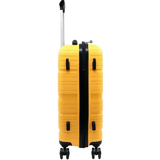 Набір валіз 4в1 ABS-пластик з кодовим замком і телескопічною ручкою жовтий (PP002) - фото 3
