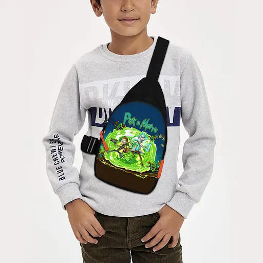 Сумка через плечо детская Рик и Морти 29х17 см сумка слинг для мальчика (02155)