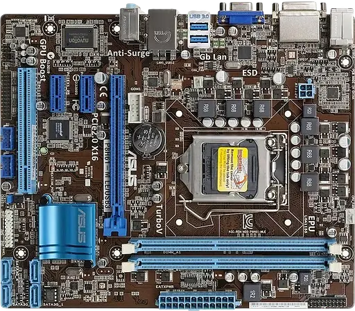 Материнская плата Asus P8H61 LE/USB3 LGA 1155 (P8H61-M LE/USB3) Б/У - фото 1