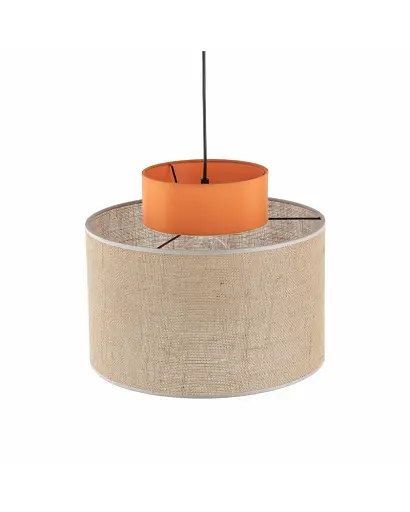 Подвесной светильник, люстра Tk Lighting 3227 Duo Juta E27 1x15W IP20 Бежевый - фото 3