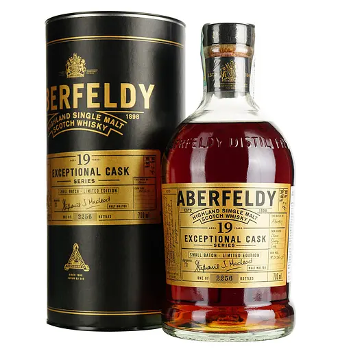 Віскі Aberfeldy Sherry Cask 19 Year Old 43% 0.7 л в подарунковій упаковці