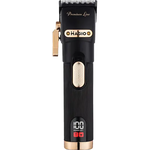Машинка для стрижки Magio MG-588 5Вт, литиевый акум., лезвия с алмазоподобным углеродом. укр., 4 насадки, 2 скорости
