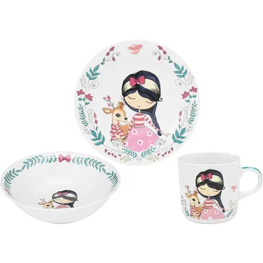 Набір посуду дитячий Limited Edition Fairy 3 предмети порцеляна (C679)