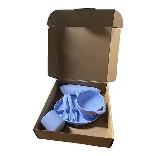 Набор силиконовой посуды для прикорма детей, 6 предметов, SKY - фото 2