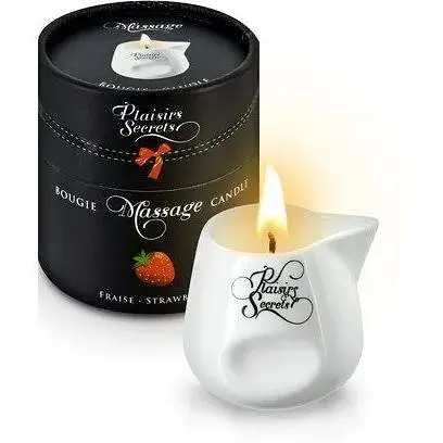Масажна свічка Plaisirs Secrets Strawberry (80 мл)