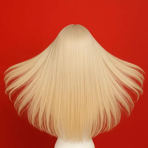 Парик аниме прямые волосы 70 см длинная челка женская белокурая - фото 2