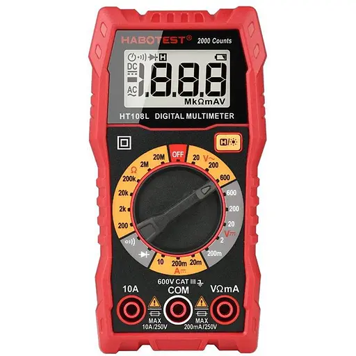 Мультиметр Habotest DC600V/10A, AC600V (HT108L)