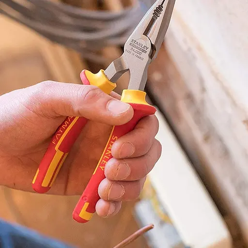 Плоскогубці електрика Stanley MaxSteel VDE 1000V комбіновані ізольовані 160 мм (0-84-000) - фото 6