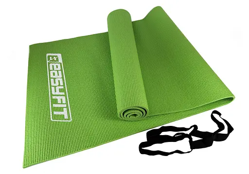 Коврик для йоги и фитнеса EasyFit ПВХ (PVC) Салатовый (EF-1918-Gr) - фото 1