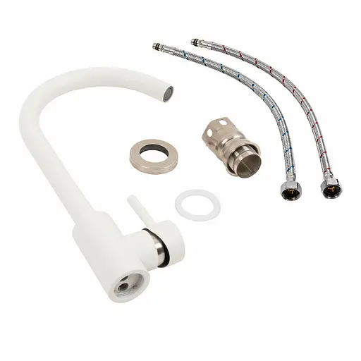 Смеситель для кухни Platinum 56 NESP белый - фото 2