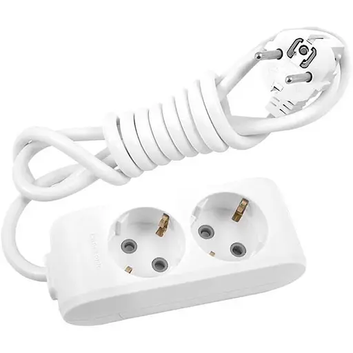 Сетевой фильтр X-tendia с заземлением, 2 розетки, 5 м (WLTB04252GR-UA) - фото 1