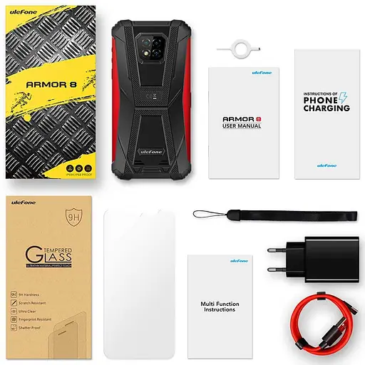 Захищений смартфон Ulefone Armor 8 4/64GB АКБ 5 580мАг Red - фото 7
