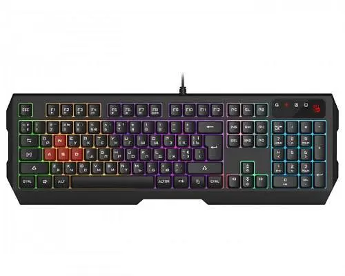 Клавіатура Bloody B135N, чорний, USB, ігрова, неонове підсвічування - фото 1