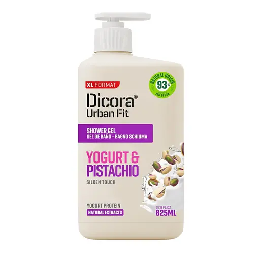 Крем-гель для душу Dicora Urban Fit Протеїновий йогурт та фісташки 825 мл - фото 1