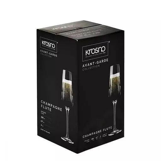 Уцінка. Набір келихів для шампанського Krosno Avant-Garde, скло, 180 мл, 4 шт. (909721)  - фото 3