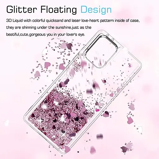 Чохол та захисна плівка для екрану LeYi для Samsung Galaxy A91, Дівчина з прозорим блискучим кристалом - фото 4