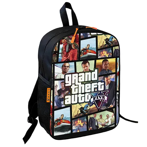 Набір дитячий GTA Grand Theft Auto рюкзак 36х27см сумка-бананка, кружка з принтом для хлопчика (01642) - фото 2