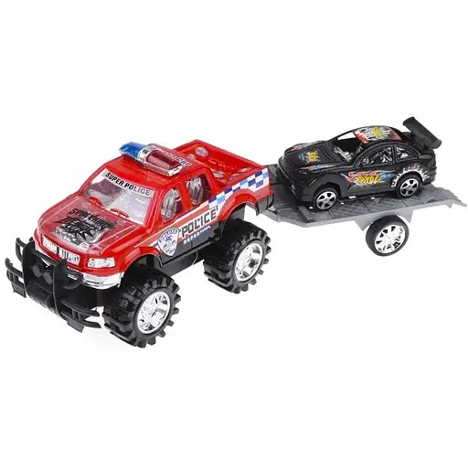 Детская машинка джип с прицепом и платформой для техники IM81B1