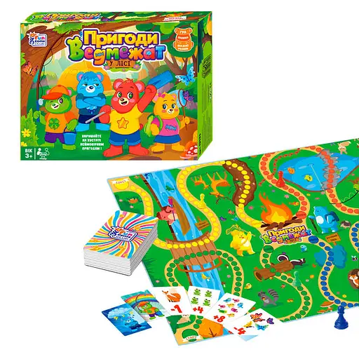 Настольная игра "Приключения медвежат в лесу" 13485 4FUN Game Club, в коробке (6945717438453) - фото 1