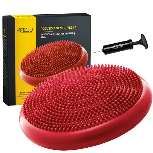 Балансировочная подушка-диск 4FIZJO PRO+ 33 см (сенсомоторная) массажная Red 4FJ0312 (P-5907739314451) - фото 2