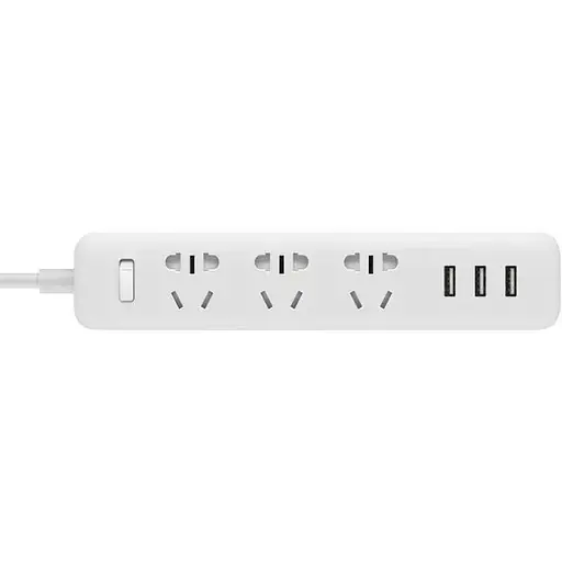 Мережевий фільтр-подовжувач Xiaomi Mi Power Strip 3 USB 1.8 m MJCXB02QM NRB4049CN - фото 1