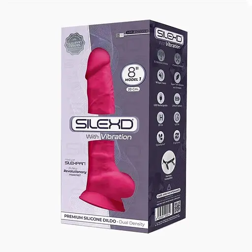 Фаллоимитатор с вибрацией SilexD Vetus Vibro Pink (MODEL 1 Size 8in) - фото 3