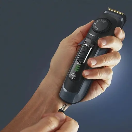 Триммер Rowenta Virtuo для бороды и усов черно-синий (TN3804E0) - фото 5