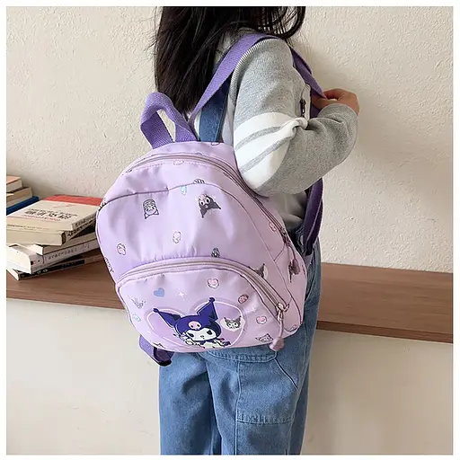 Рюкзак детский из ткани Зайчик Kuromi-сердце, 25x22x8 см, 581 - фото 2