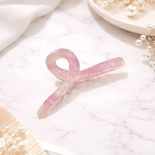 Іридцентні бантики крабіки Rainbow Pearl Bow 12 шт. - фото 2