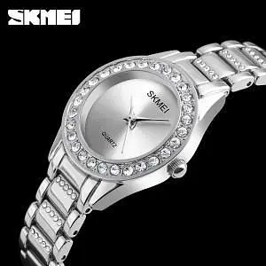 Женские классические часы Skmei 1262 (Серебристые) - фото 2